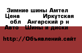 Зимние шины Амтел › Цена ­ 3 500 - Иркутская обл., Ангарский р-н Авто » Шины и диски   